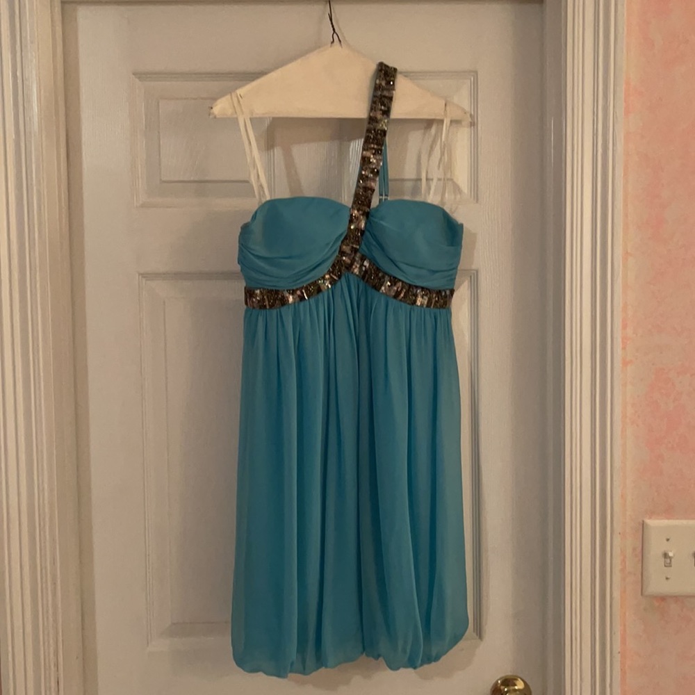 Teal cocktail/party dress